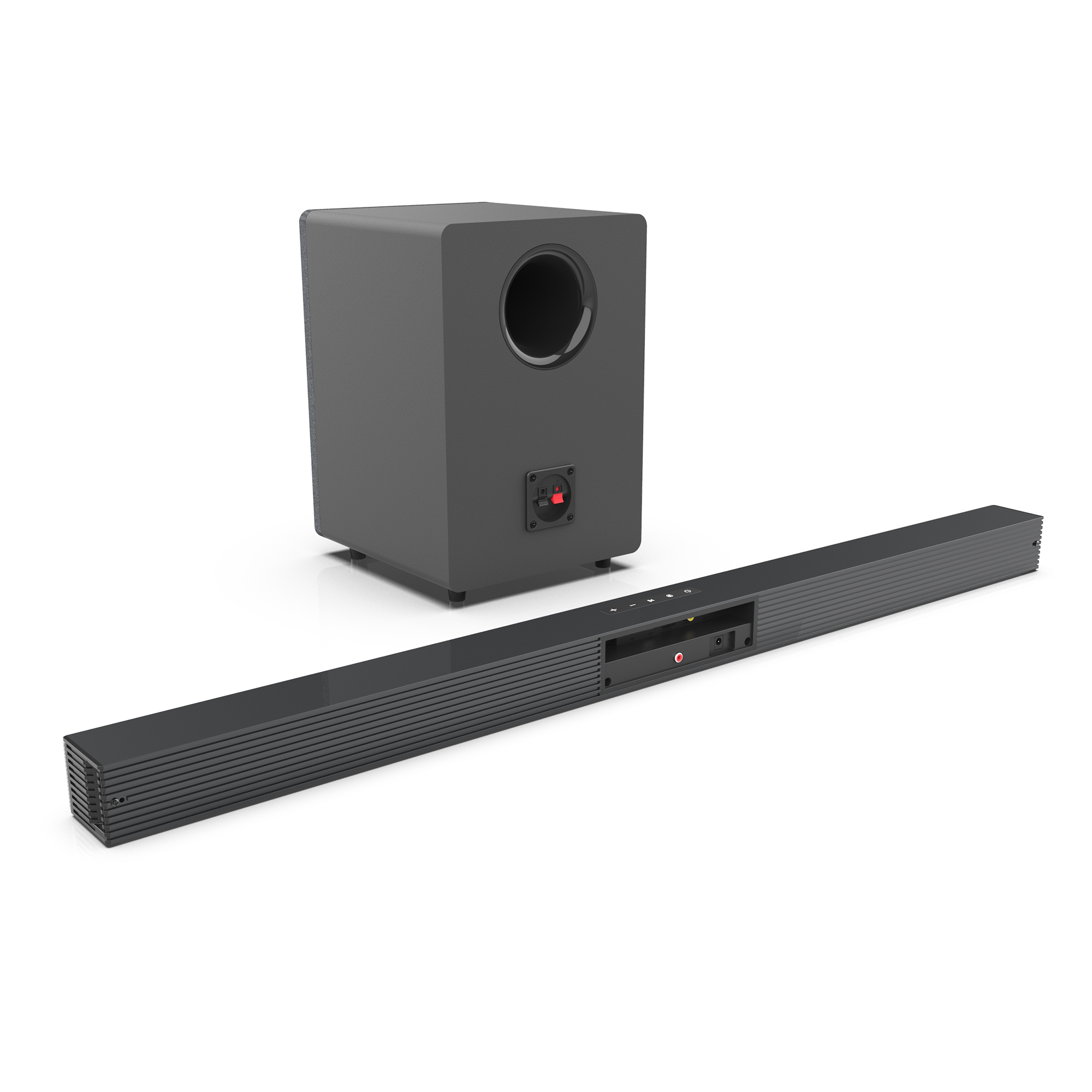 Home Cinema Speaker System - 84W TV Sound Bar with Subwoofer