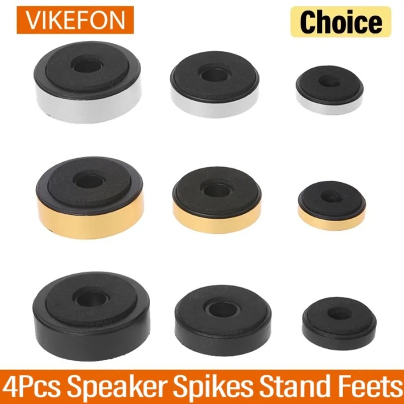 Home Cinema Rack - VIKEFON 4Pcs Speaker Spikes Stand Feets
