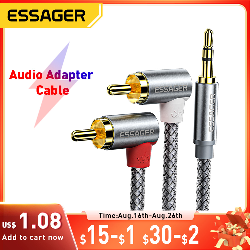 Home Cinema Ampli - Essager 90 ° Angle RCA Audio