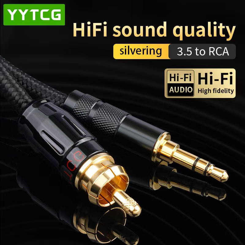 Home Cinema Ampli - YYTCG SPDIF Coaxial Cable HIFI 3.5mm