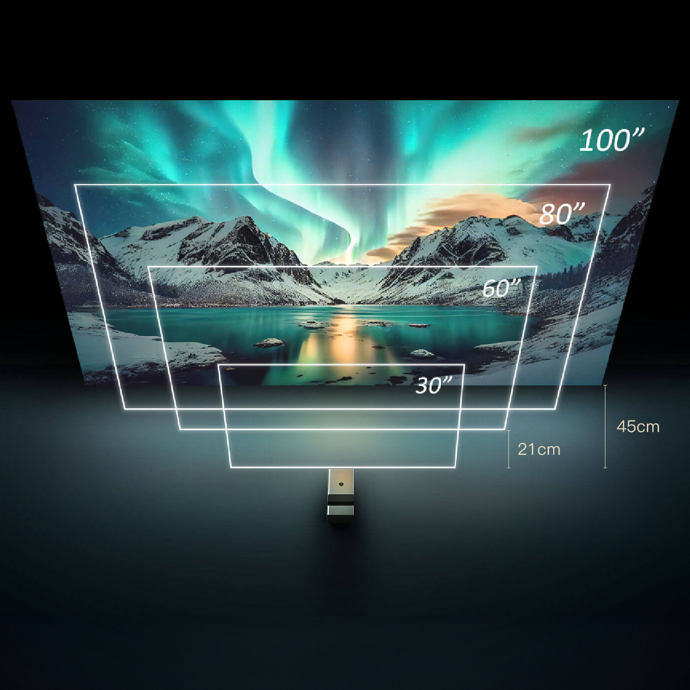 ZXY Lonnst L26 Portable Mini P - đánh giá và giá Home Cinema Ultra Short Throw Projector