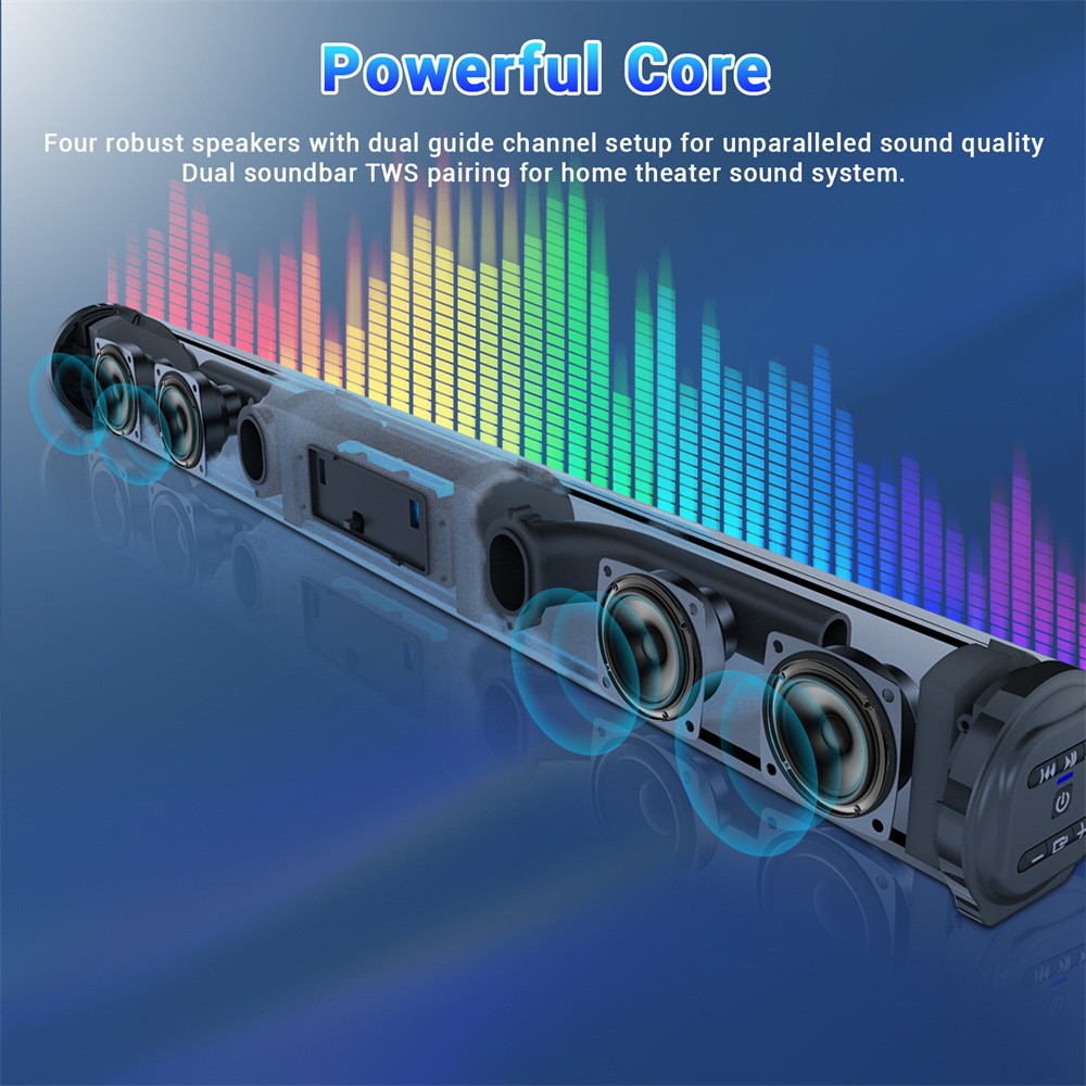 Sound Bar TV Sound System Blue - đánh giá và giá Home Cinema Wireless Speakers