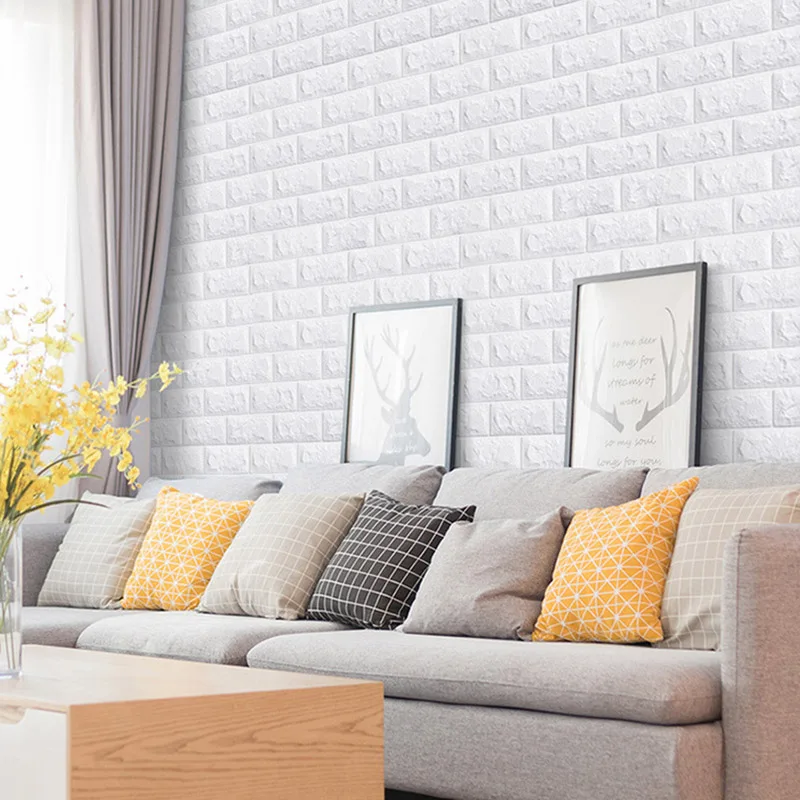 3D Foam Brick Wall Panels Stic - đánh giá và giá Home Cinema Room