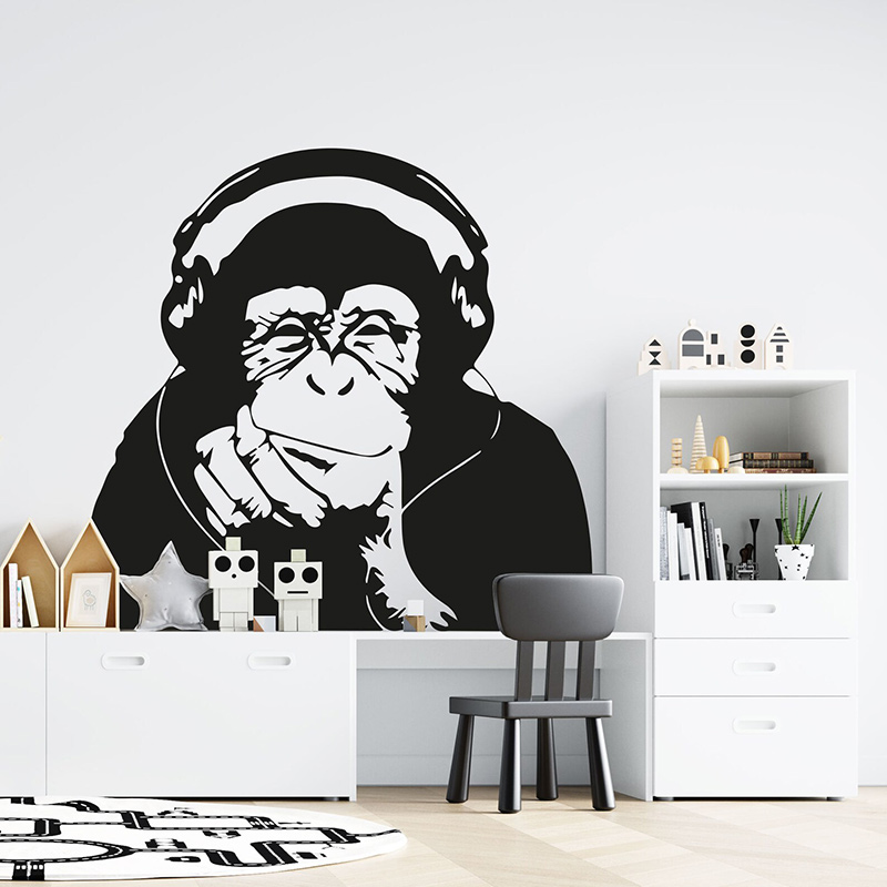 Banksy Tư Duy Khỉ Vinyl Decal  - đánh giá và giá Home Cinema Room
