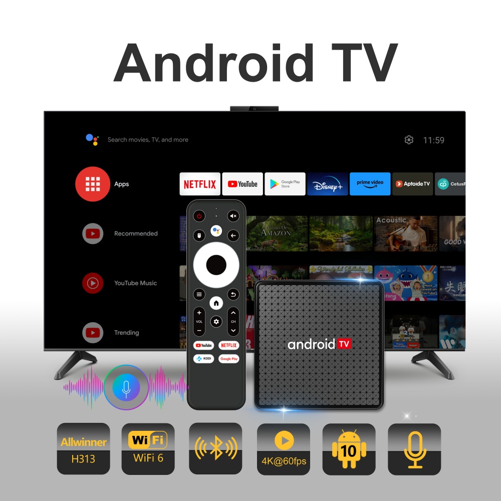 Wudung X5 TV Box AndroidTV All - đánh giá và giá Home Cinema Media Player