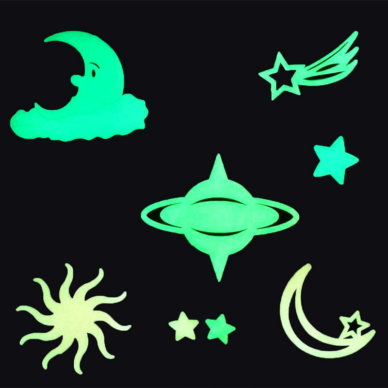 8pcs Luminous UFO Wall Sticker - đánh giá và giá Home Cinema Room