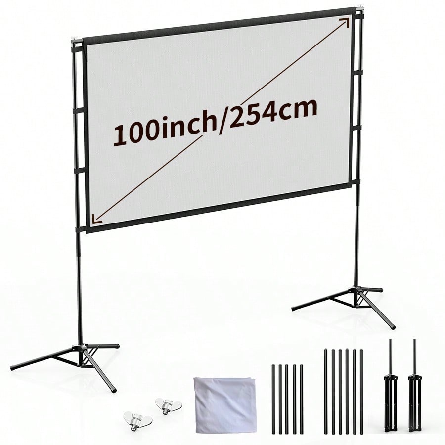 XBJ 100 Inch 4K Ultra HD Proje - đánh giá và giá Home Cinema Rack