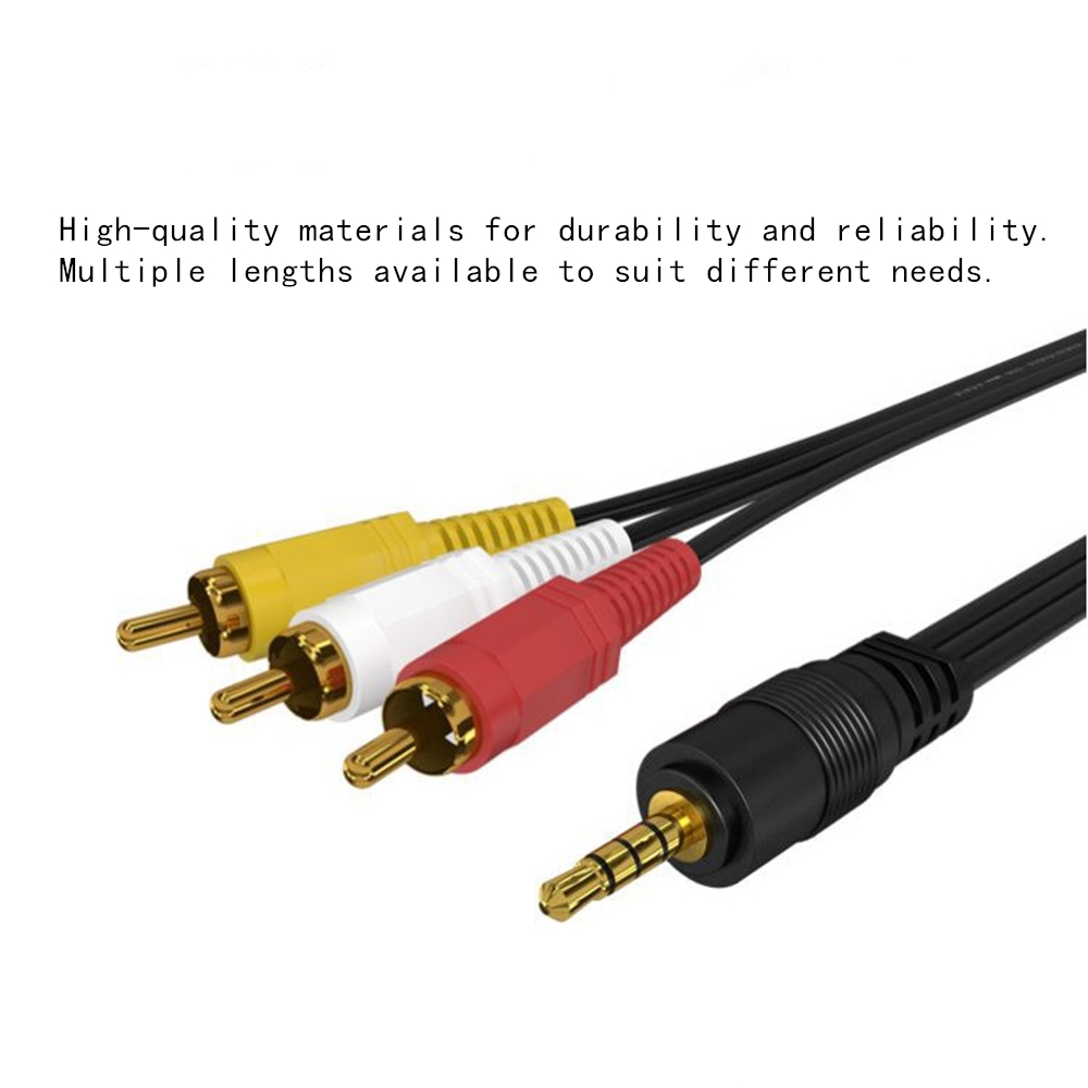 3.5mm to 3 RCA Audio Video Cab - đánh giá và giá Home Cinema Ampli