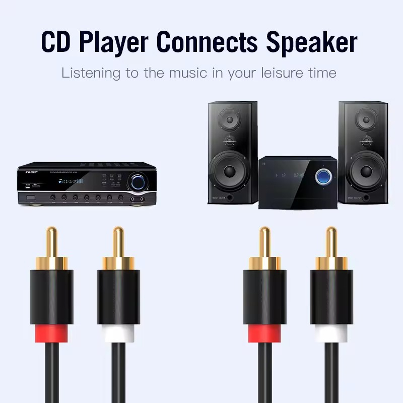HIFI Stereo RCA Cable 2RCA to  - đánh giá và giá Home Cinema Ampli
