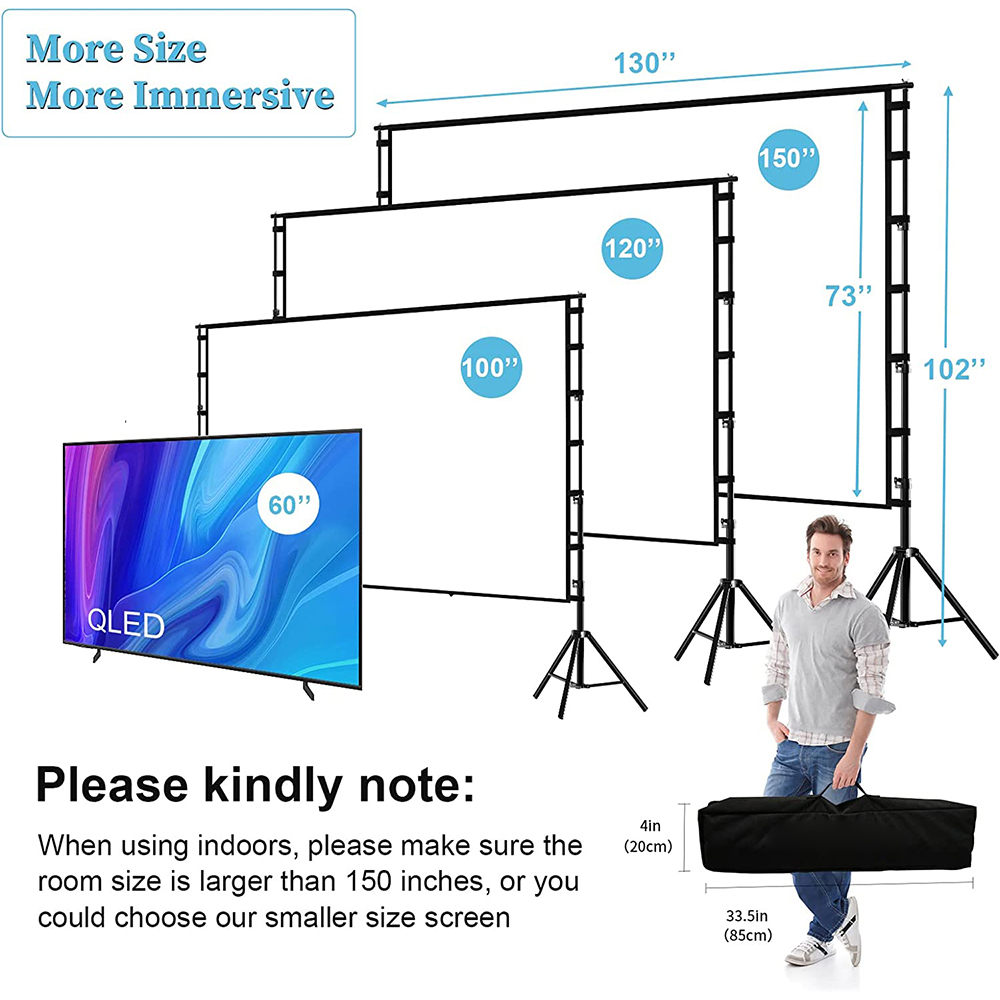VEIDADZ Projector Screen With  - đánh giá và giá Home Cinema Rack