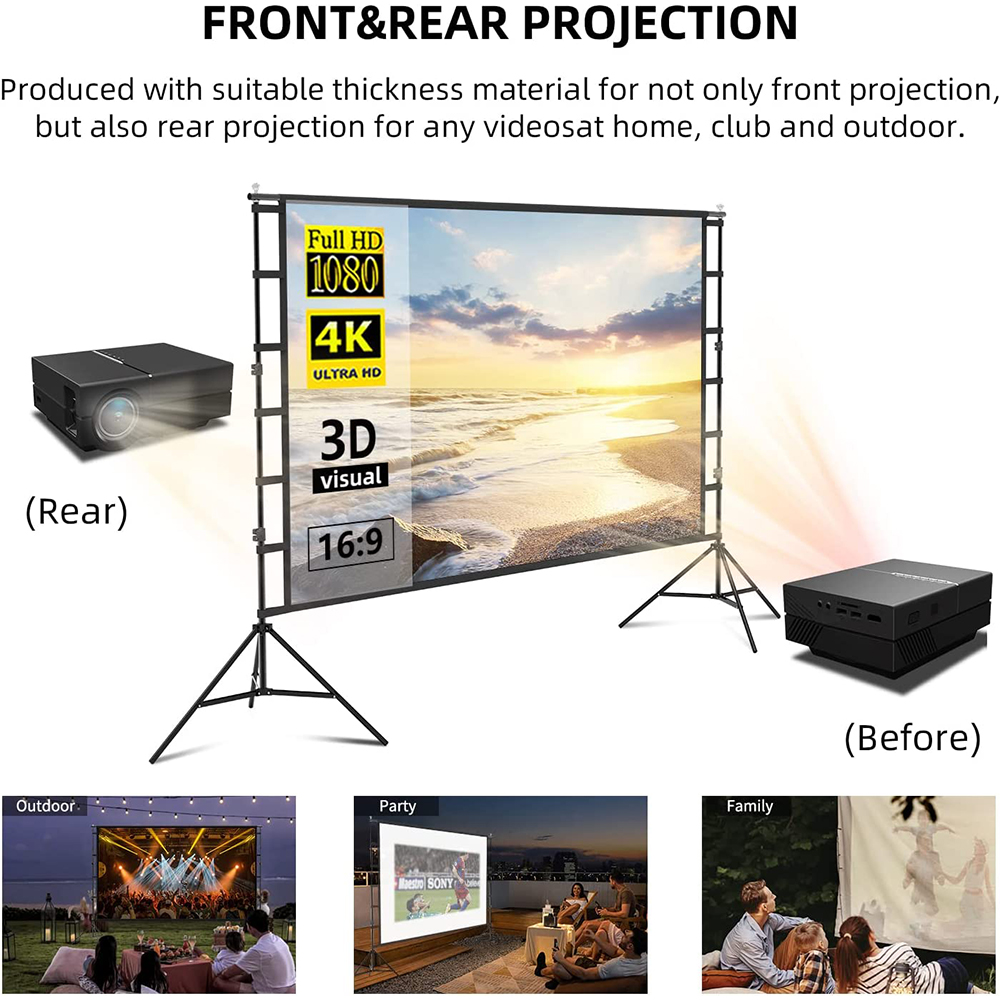 VEIDADZ Projector Screen With  - đánh giá và giá Home Cinema Rack