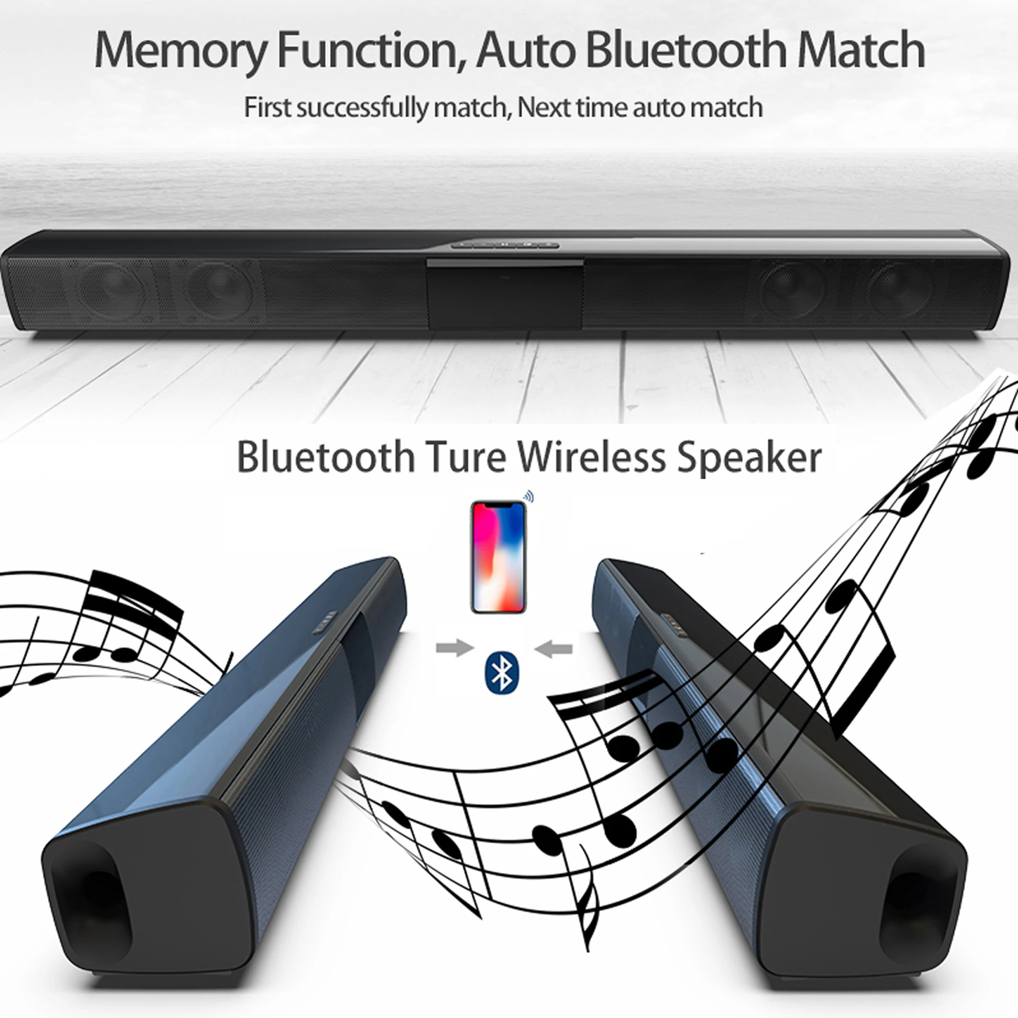 40W High Power Soundbar for TV - đánh giá và giá Home Cinema Wireless Speakers