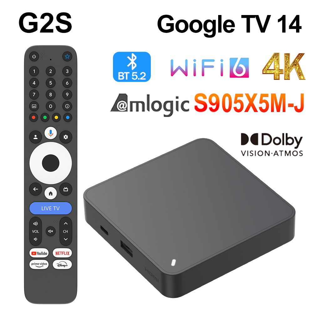 G2S GTV TV BOX GoogleTV 14 Aml - đánh giá và giá Home Cinema Media Player
