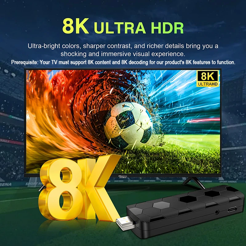 Android 16 8K Ultra HD TV Stic - đánh giá và giá Home Cinema Media Player