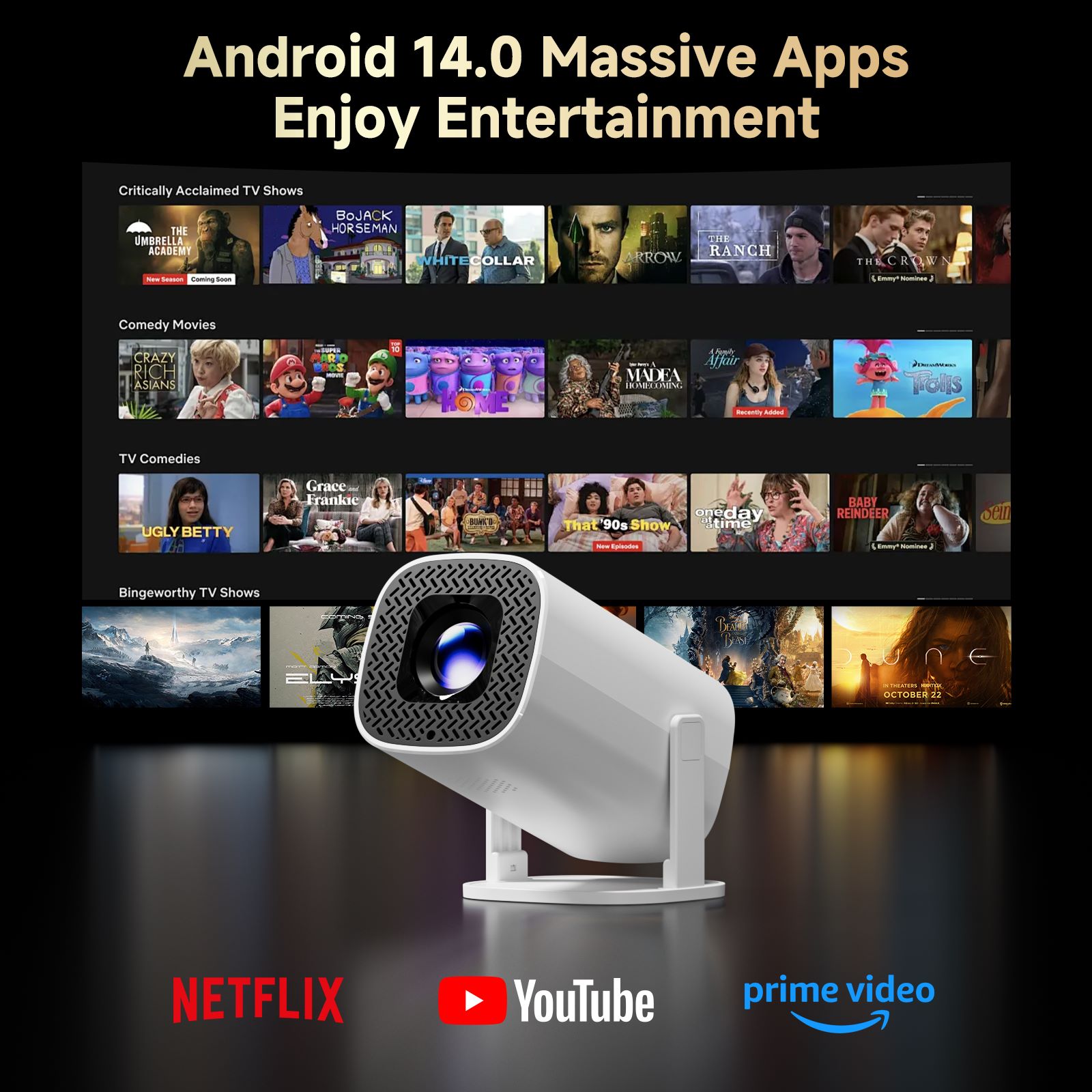P30 PRO Smart Mini Projector A - đánh giá và giá Home Cinema Rack