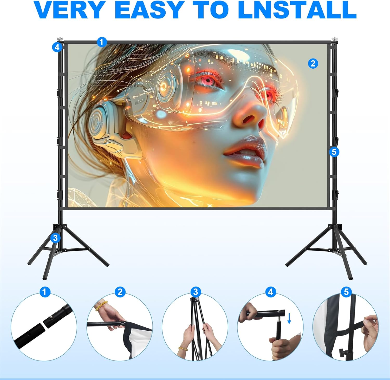 VEIDADZ Projection Screen With - đánh giá và giá Home Cinema Rack