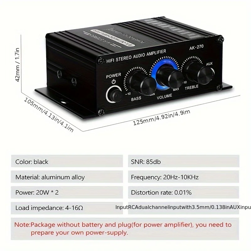 AK-270 400W Mini Power Amplifi - đánh giá và giá Home Cinema Speaker System